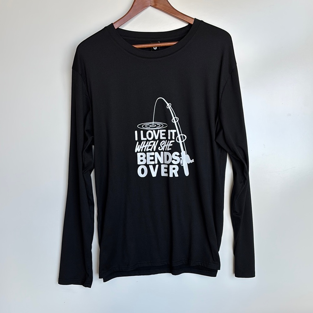 Black Long Sleeve Graphic Tee